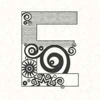 Abstract Letter E
