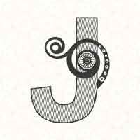 Abstract Letter J