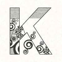 Abstract Letter K