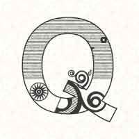 Abstract Letter Q