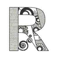 Abstract Letter R