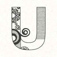 Abstract Letter U