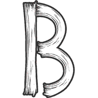 Brush Strokes Letter B