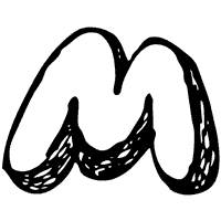 Bubble Letter M