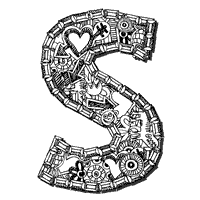 Crazy Doodle Letter S