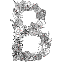 Garden Letter B