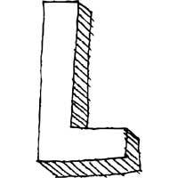 Large Block Letter L