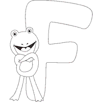 Cartoon Animals Letter F