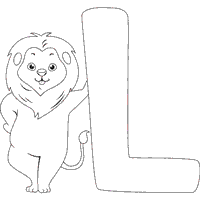 Cartoon Animals Letter L