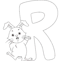 Cartoon Animals Letter R