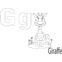 Playful Animals Letter G