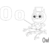 Playful Animals Letter O