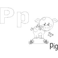Playful Animals Letter P