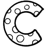 Polka Dot Letter C