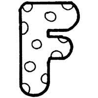 Polka Dot Letter F