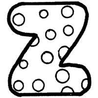 Polka Dot Letter Z