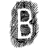 Silhouette Letter B