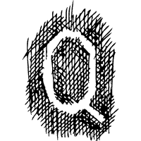 Silhouette Letter Q