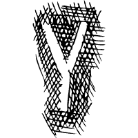 Silhouette Letter Y