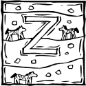 Whimsical Lowercase Letter Z